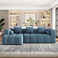101.2'  Sectional Sofa Full-Compressed Sofa Modular Sofa Couch