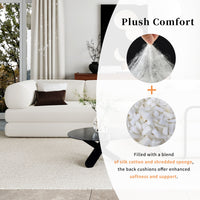 L-Shaped Modular Sofa Bed in Corduroy Fabric, Ideal for Living Rooms