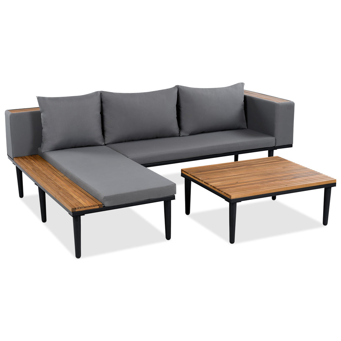 Luxury Patio Furniture Set with Removable Cushions and Coffee Table