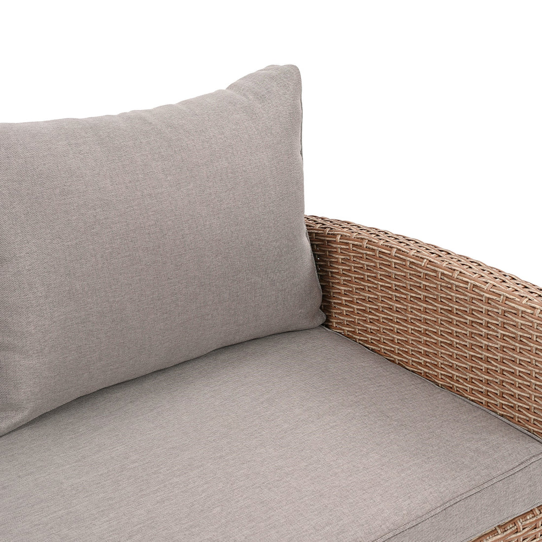 6-Piece Outdoor Rattan Wicker Set Patio Garden Backyard Sofa, Chair,