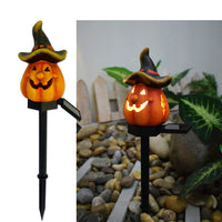 Creative Solar Outdoor Garden Halloween Pumpkin Lantern Resin