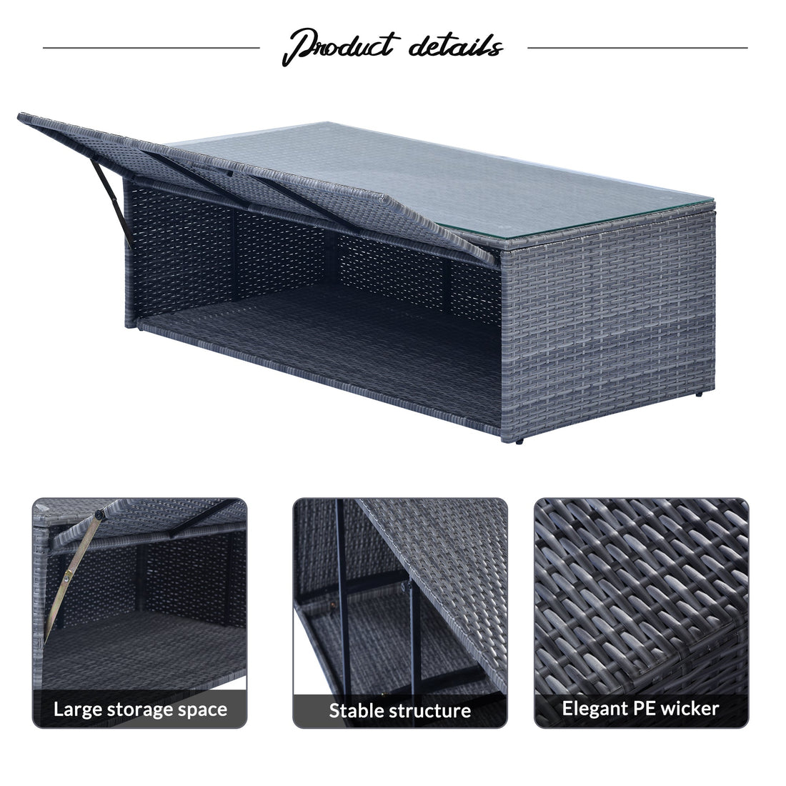 6-piece All-Weather PE rattan Patio Outdoor Dining Conversation