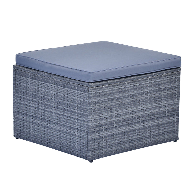 6-piece All-Weather PE rattan Patio Outdoor Dining Conversation