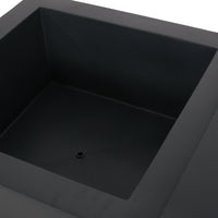 Outdoor 50,000 BTU Lightweight Concrete Rectangular Fire Pit Table