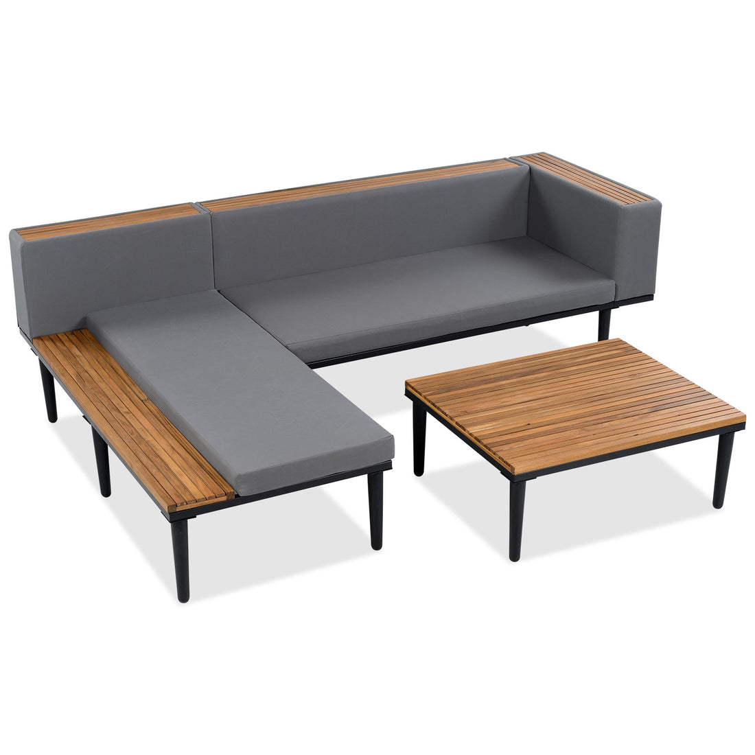 Luxury Patio Furniture Set with Removable Cushions and Coffee Table
