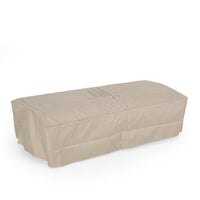 Vernon Rectangle Fire Pit 50,000 BTU Dark Gray Iron 50x25.5x15.25