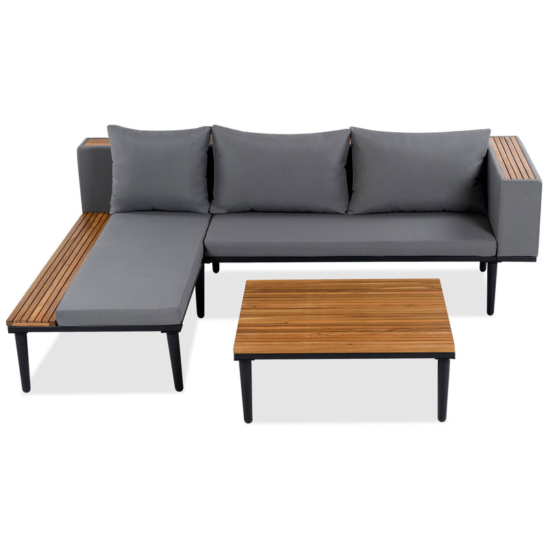 Luxury Patio Furniture Set with Removable Cushions and Coffee Table