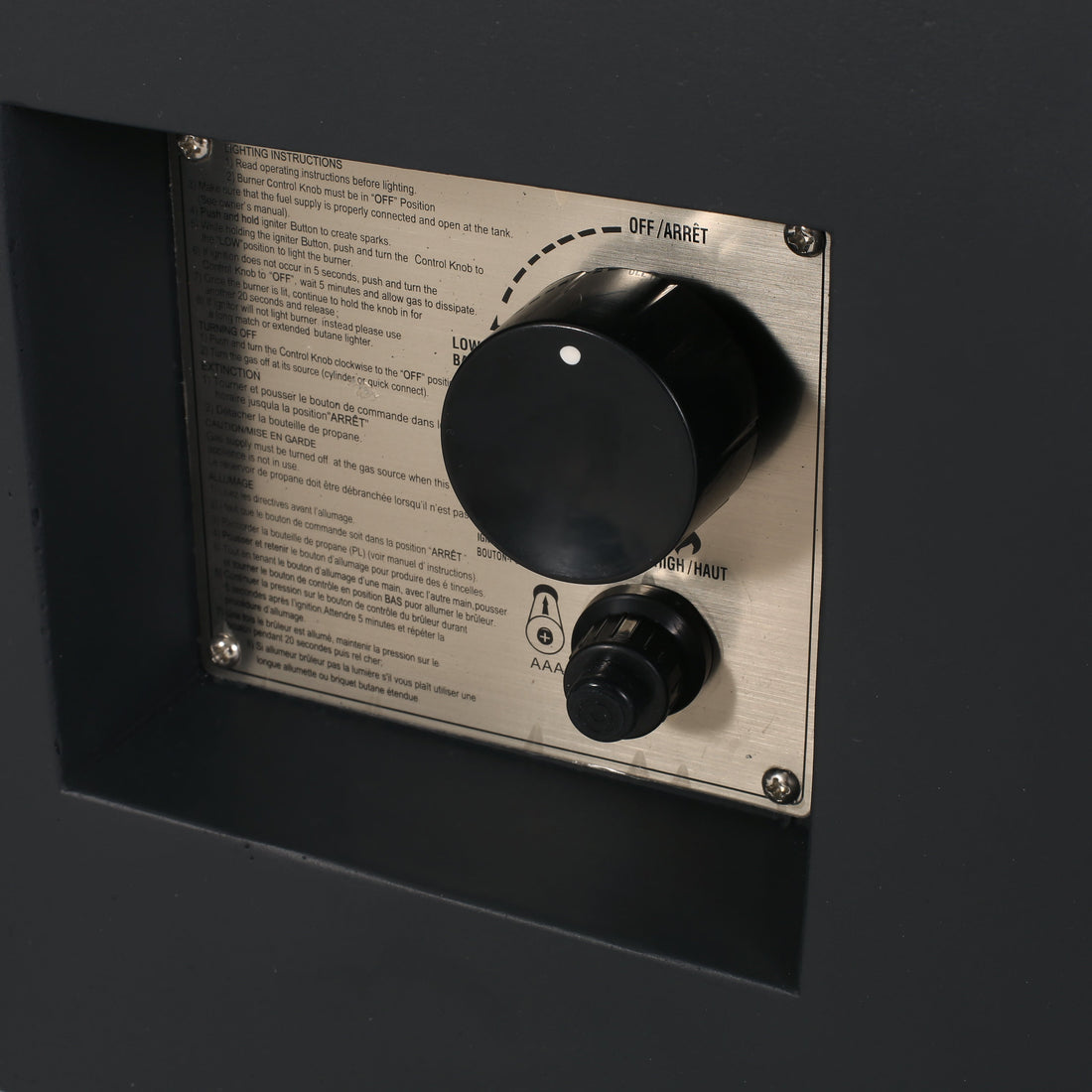 Outdoor 50,000 BTU Lightweight Concrete Rectangular Fire Pit Table