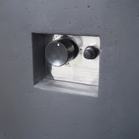 Contemporary 31' Round MGO Fire Pit with 40,000 BTU in Dark Grey