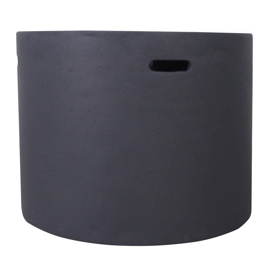 Contemporary 31' Round MGO Fire Pit with 40,000 BTU in Dark Grey