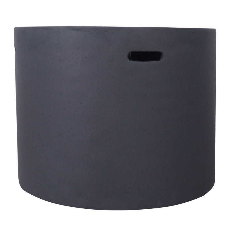 Contemporary 31' Round MGO Fire Pit with 40,000 BTU in Dark Grey