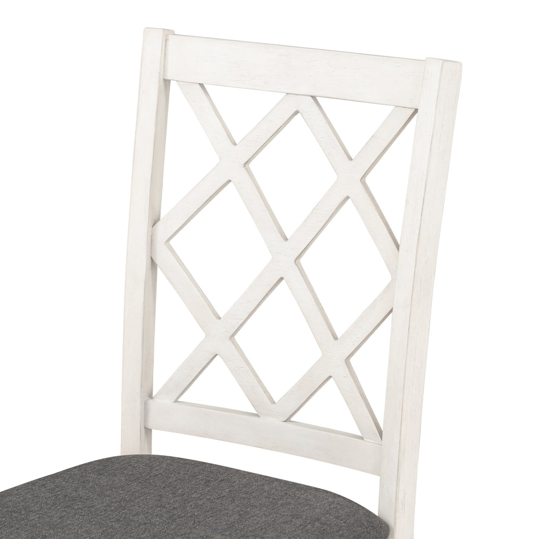 Mid-Century Solid Wood 5-Piece Round Dining Table Set, Kitchen Table