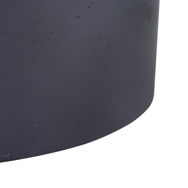 Contemporary 31' Round MGO Fire Pit with 40,000 BTU in Dark Grey