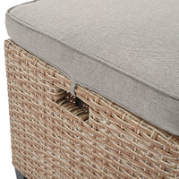 6-Piece Outdoor Rattan Wicker Set Patio Garden Backyard Sofa, Chair,