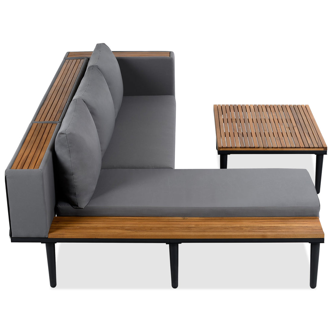Luxury Patio Furniture Set with Removable Cushions and Coffee Table