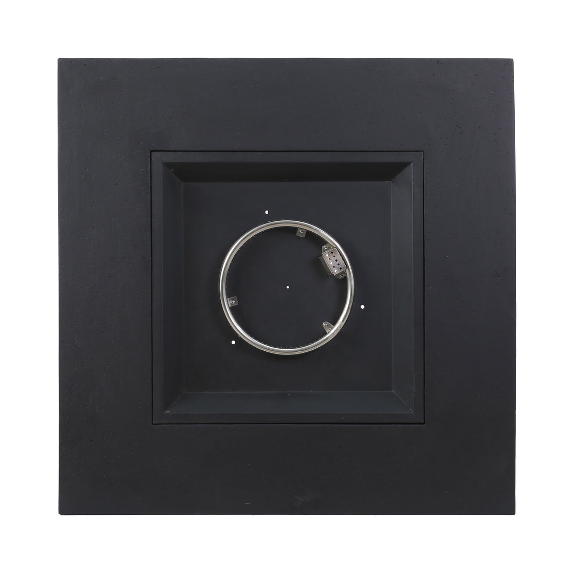 Modern 50,000 BTU Square MgO Fire Table with Propane Tank in Dark Grey