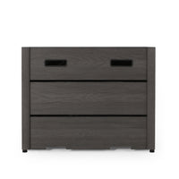 Rustic Style Outdoor 31' WPC Base Square Propane Fire Pit, 40,000 BTU,