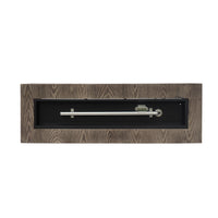 Outdoor 48' Rectangular Iron Propane Fire Pit with 50,000 BTU, Brown