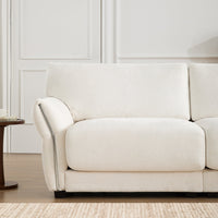 110' Modular Sectional Sofa, L-Shape with Extra-Wide Seat Cushion, USB