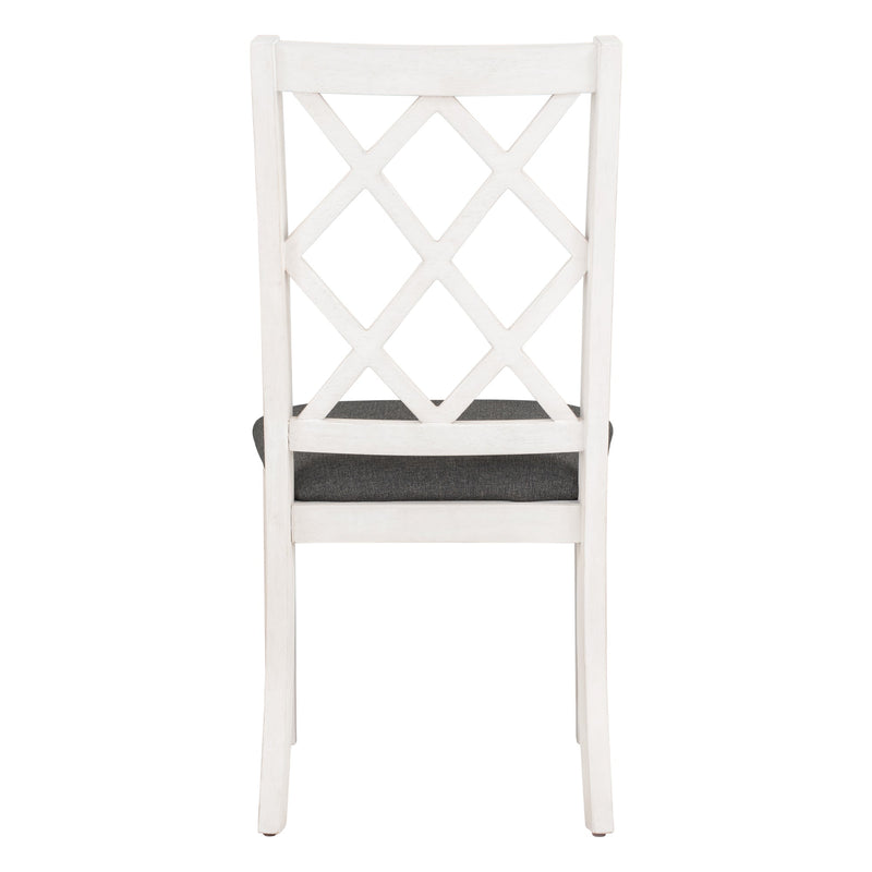 Mid-Century Solid Wood 5-Piece Round Dining Table Set, Kitchen Table