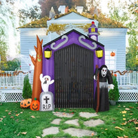 9.8 FT Halloween Inflatables Haunted House Castle Archway Outdoor