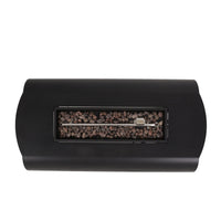 Vernon Rectangle Fire Pit 50,000 BTU Dark Gray Iron 50x25.5x15.25