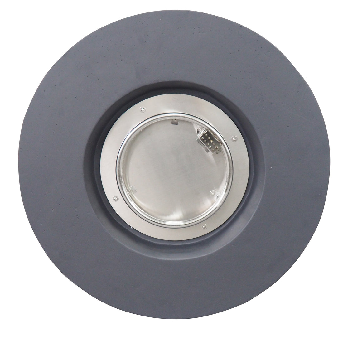 Contemporary 31' Round MGO Fire Pit with 40,000 BTU in Dark Grey