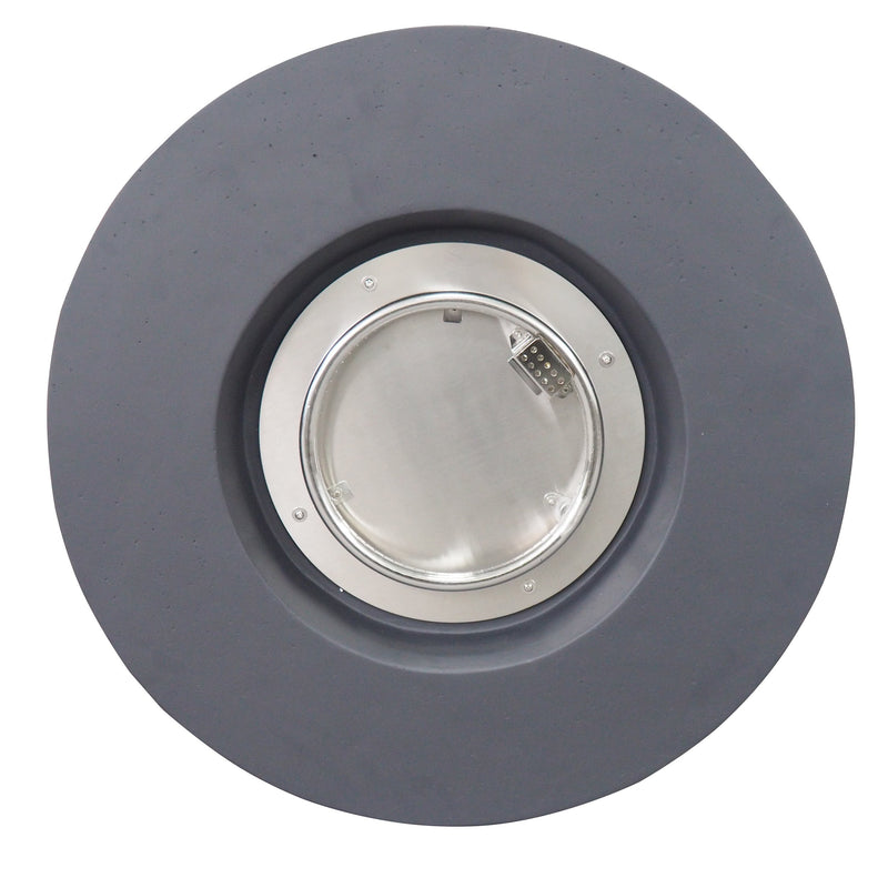 Contemporary 31' Round MGO Fire Pit with 40,000 BTU in Dark Grey