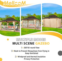 Spruce Wood Double Roof Gazebo 11x13