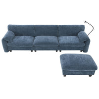 108' Modular Sectional Sofa, L-Shape with 31.5' Extra-Wide Seat