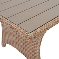 6-Piece Outdoor Rattan Wicker Set Patio Garden Backyard Sofa, Chair,