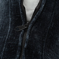 4-Seater Curved Modular Chenille Sofa – Navy Blue