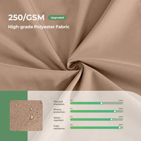 11X13 Wood Gazebo, Outdoor Hardtop Gazebo with Netting and Curtains,