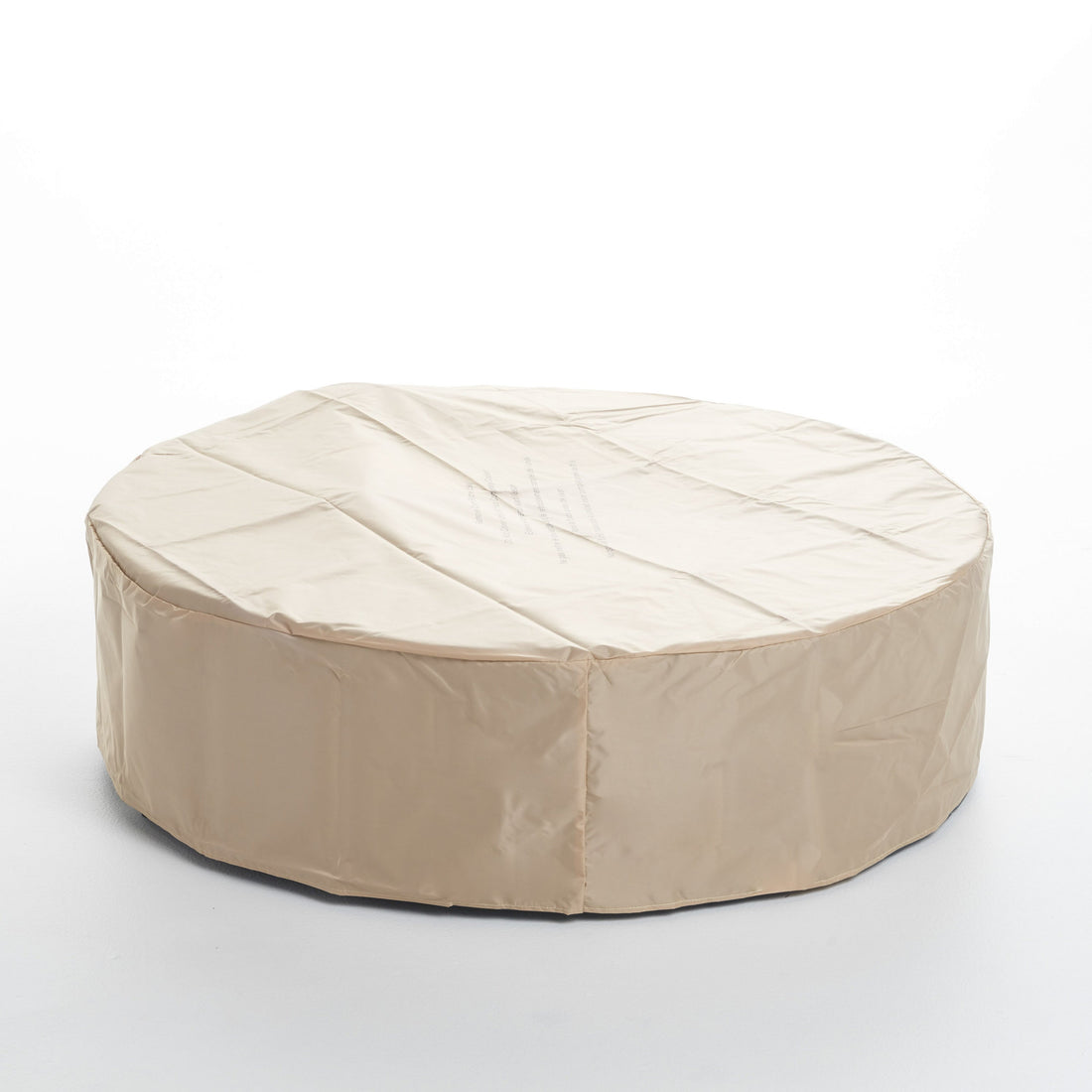 Modern Lightweight Concrete Outdoor Circular Fire Pit 50,000 BTU Dark