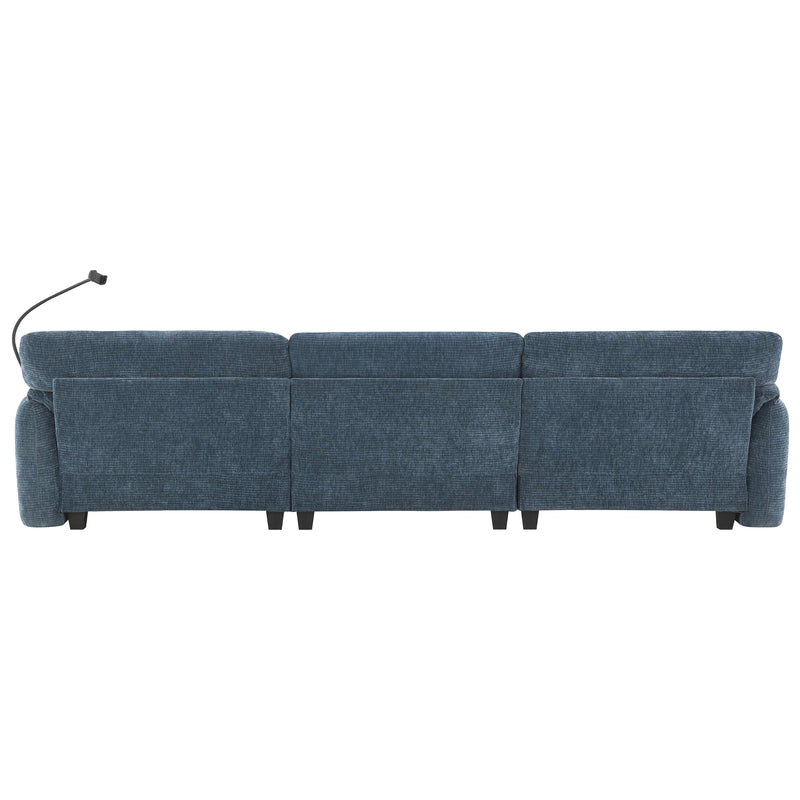 108' Modular Sectional Sofa, L-Shape with 31.5' Extra-Wide Seat