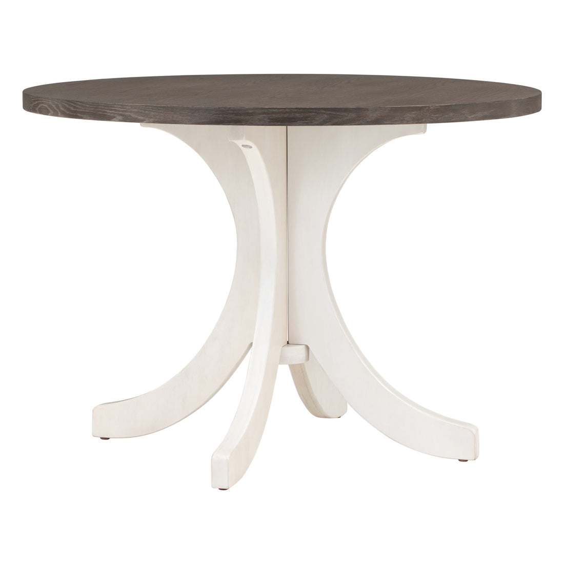 Mid-Century Solid Wood 5-Piece Round Dining Table Set, Kitchen Table