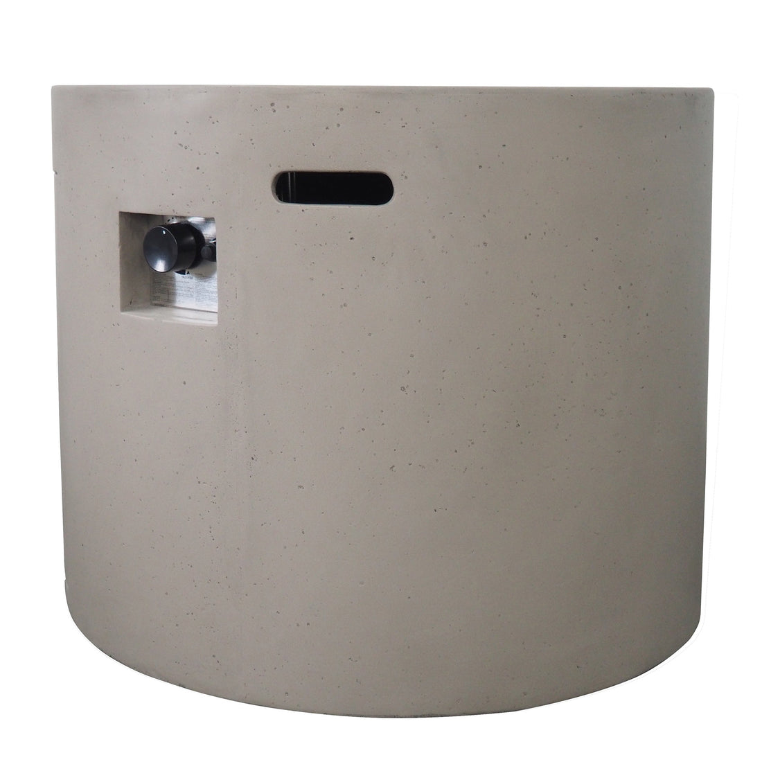 Light Grey Magnesium Oxide 31' Round Fire Pit with 40,000 BTU for