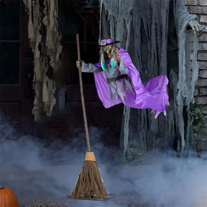 Halloween Flying Witch Decoration Halloween Ghost Outdoor Scary