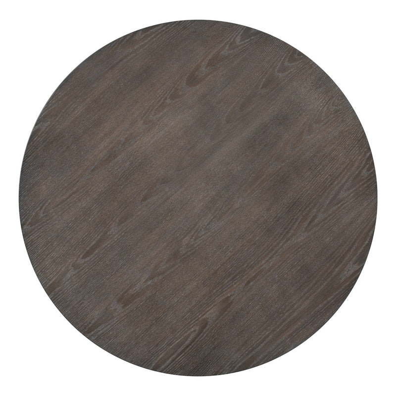 Mid-Century Solid Wood 5-Piece Round Dining Table Set, Kitchen Table