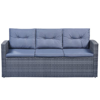 6-piece All-Weather PE rattan Patio Outdoor Dining Conversation