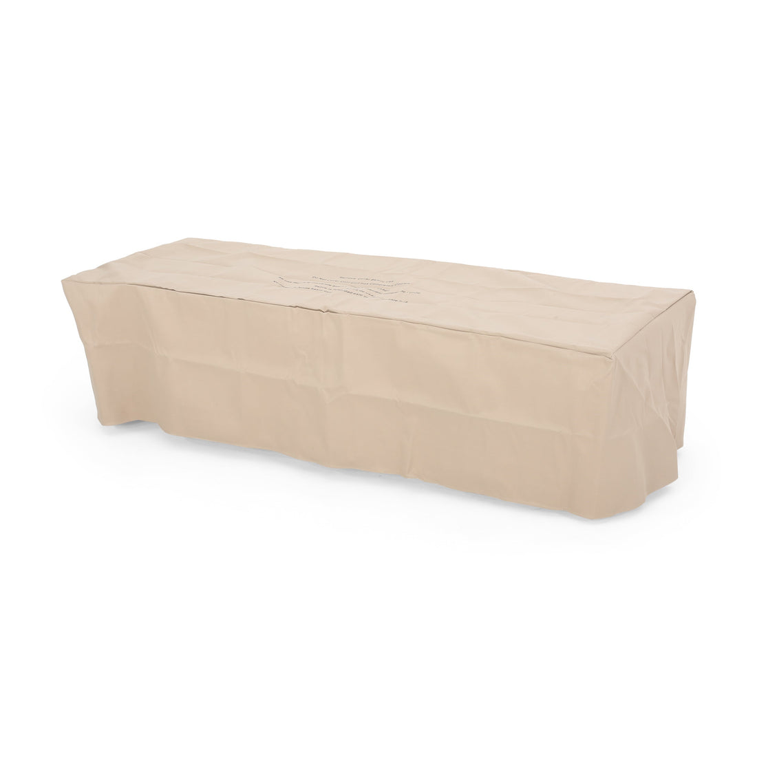 56' RECTANGLE MGO FIRE PIT - 50 000 BTU