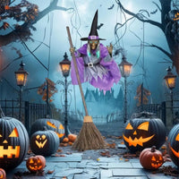 Halloween Flying Witch Decoration Halloween Ghost Outdoor Scary