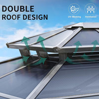 Double Roof Canopy 10x10 Patio Backyard Gazebo