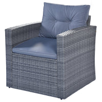 6-piece All-Weather PE rattan Patio Outdoor Dining Conversation