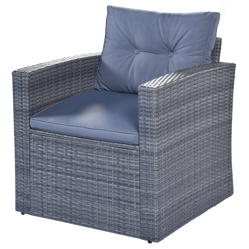 6-piece All-Weather PE rattan Patio Outdoor Dining Conversation