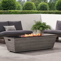 56' RECTANGLE MGO FIRE PIT - 50 000 BTU