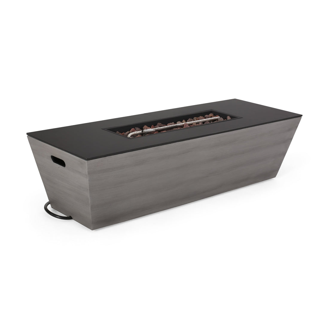56' RECTANGLE MGO FIRE PIT - 50 000 BTU