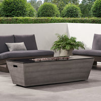 56' RECTANGLE MGO FIRE PIT - 50 000 BTU