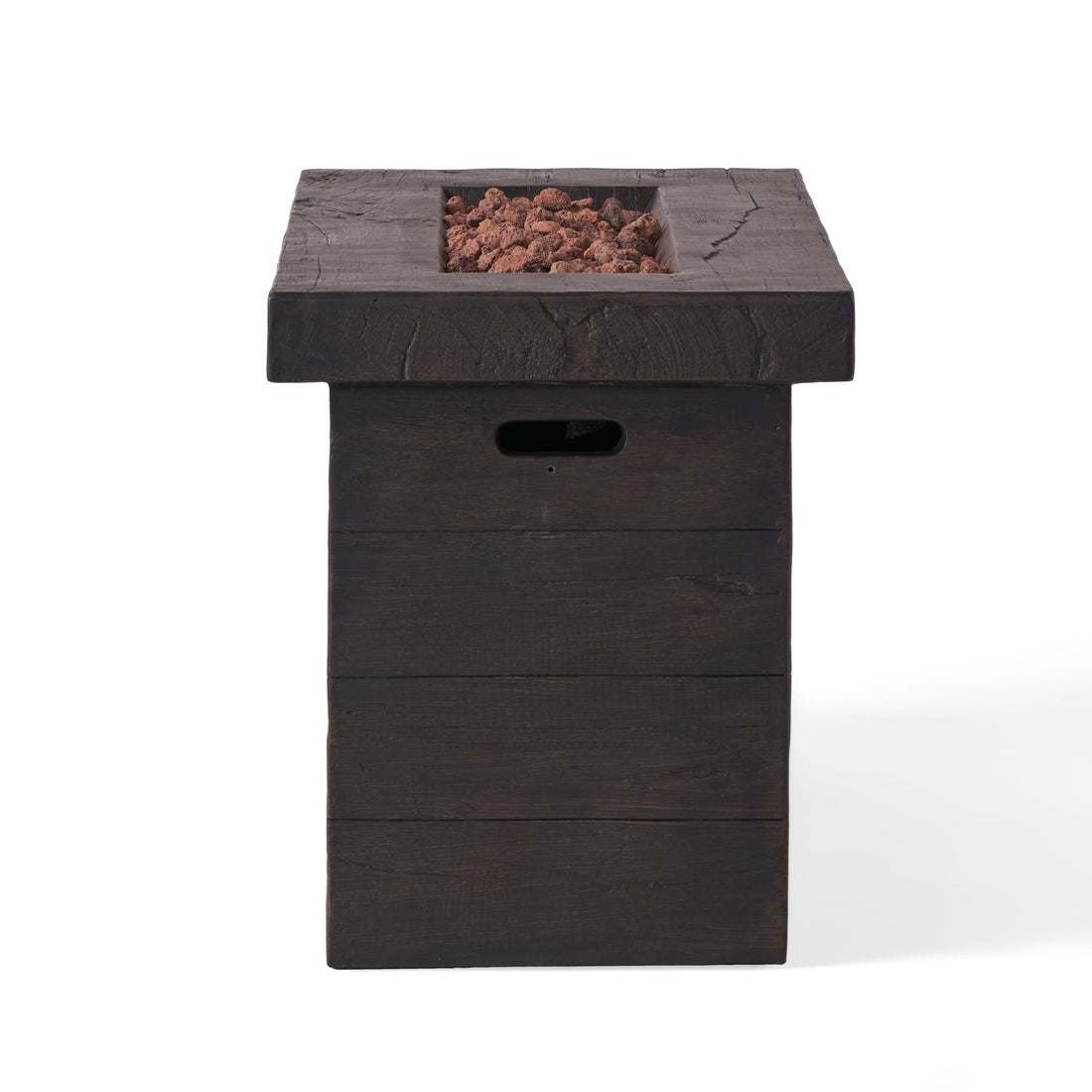 CUSTER Rectangular MGO Fire Pit 50,000 BTU Brown Magnesium Oxide 45