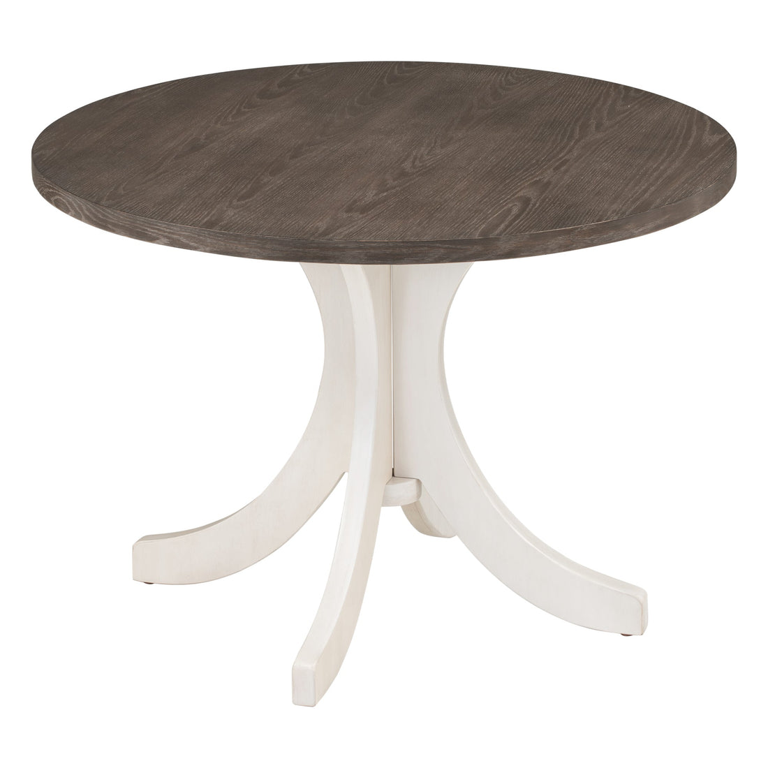 Mid-Century Solid Wood 5-Piece Round Dining Table Set, Kitchen Table